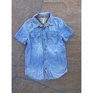 Matilda Jane Joanna Gaines Denim Chambray Tee Top Size 14 Girls